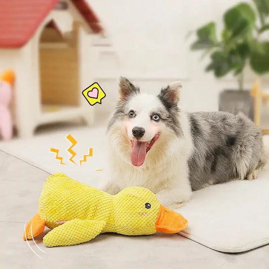 Durable Plush Chew Toy with Sounds for dogs Quack